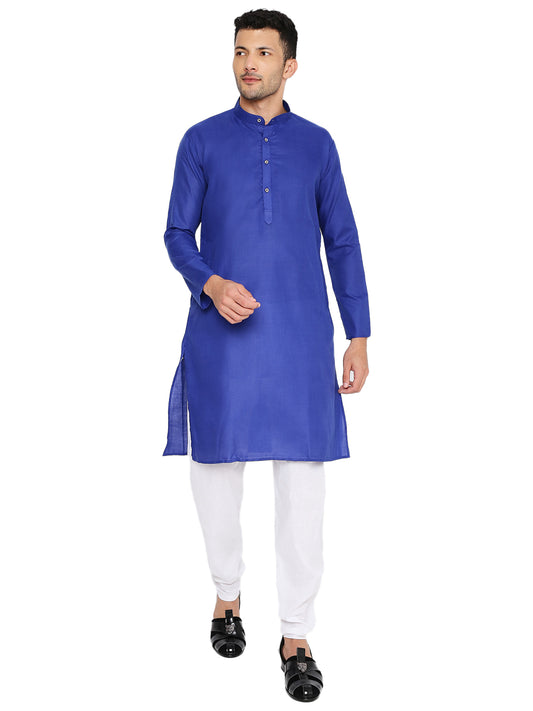 Royal Blue Plian Kurta Set (1133)