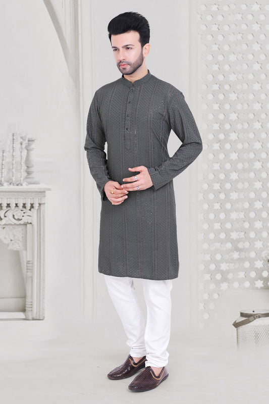 Elegant Chikankari Kurta for Men