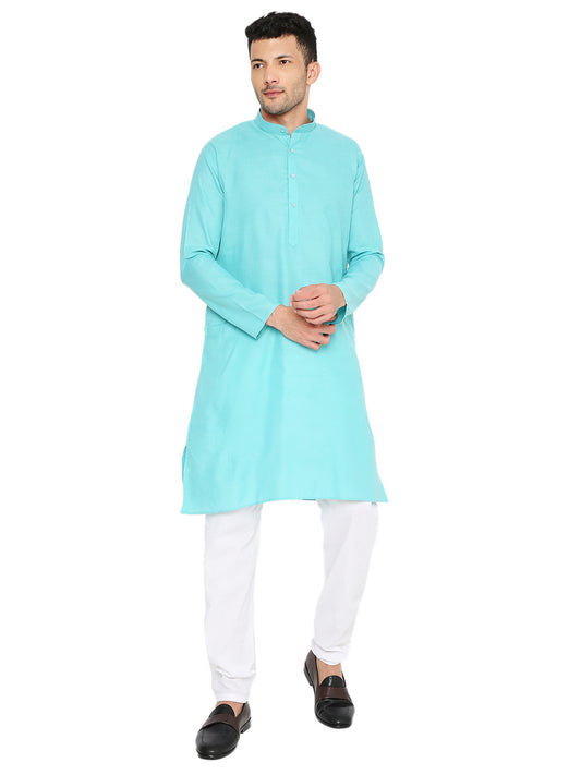 Light Rama Plain Kurta Set (1116)