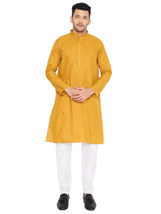 Rust Plain Kurta Set (1129)