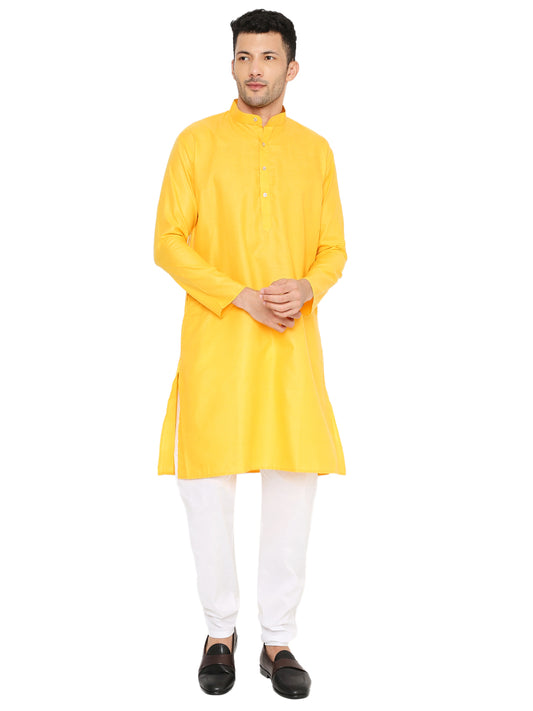 Yellow Plain Kurta Set (1161)